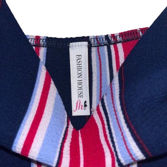 Striped Sleeveless V-Neck Wide-Leg Jumpsuit With Adjustable Spaghetti Straps By - Picture 2 of 8